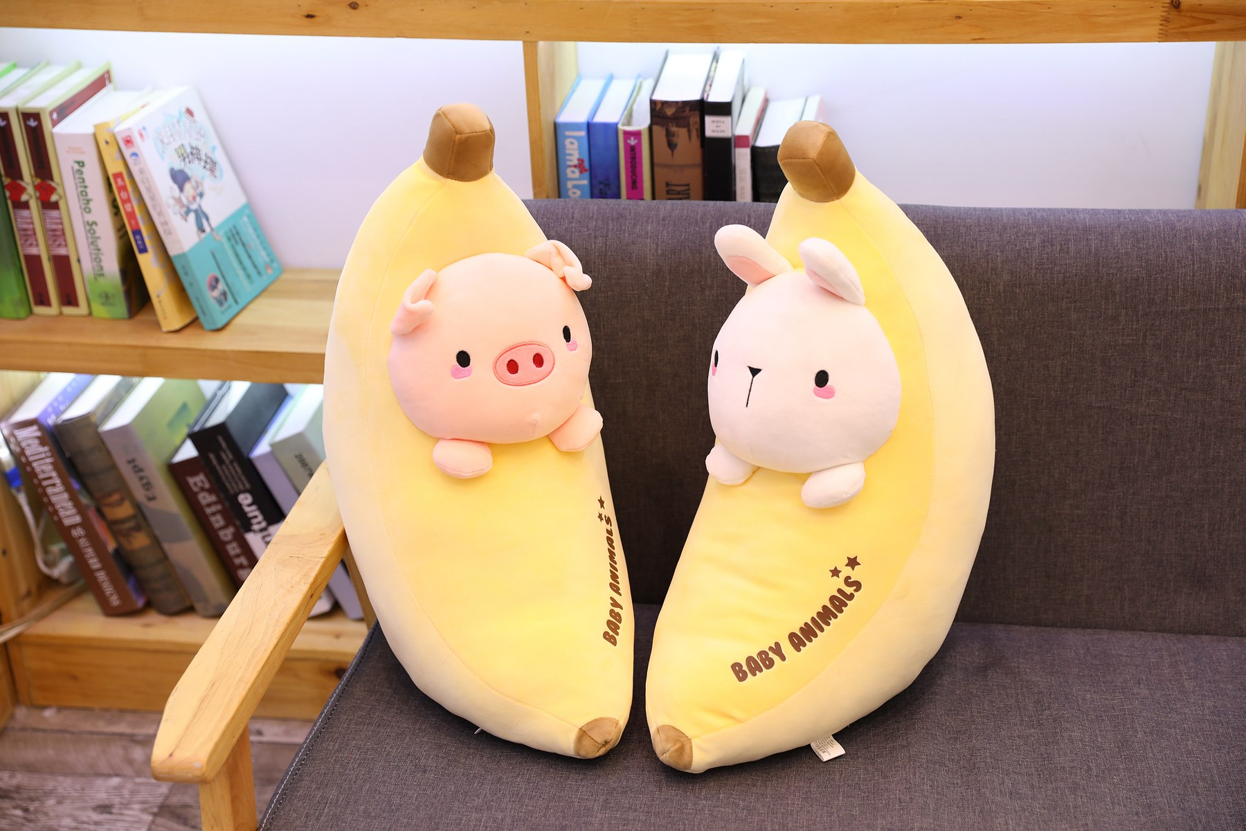 Foto 6 pulgar | Muñeca De Peluche Con Forma De Cerdo, Conejo, Dinosaurio Y Animales, Bonita Lámpara De Plátano - Venta Internacional.