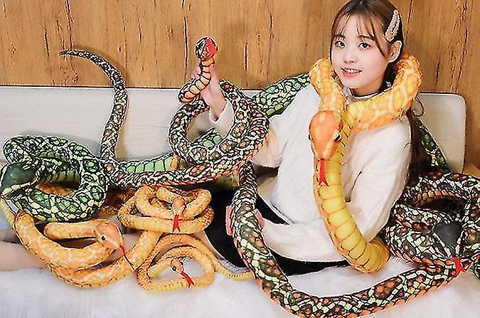 Foto 4 pulgar | Juguete De Peluche Con Simulación De Serpiente Gigante Precioso De 1,1 M Para Niños - Venta Internacional.