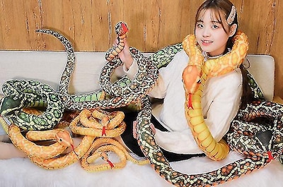 Foto 3 | Juguete De Peluche Con Simulación De Serpiente Gigante Precioso De 1,1 M Para Niños - Venta Internacional.
