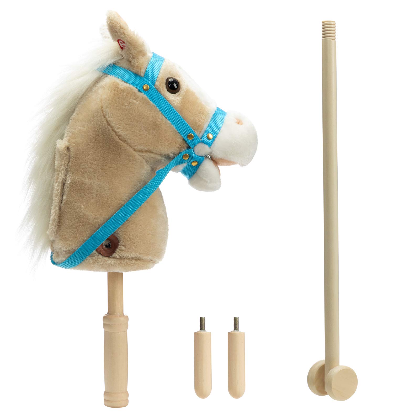 Foto 6 pulgar | Peluche Hollyhome Outdoor Palstick Horse Con Ruedas De Madera - Venta Internacional.