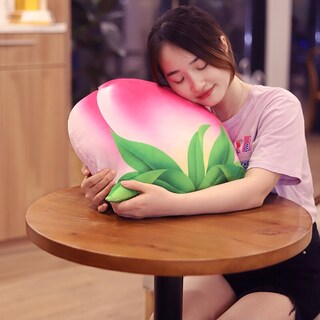 Foto 2 | Cojín De Sofá De Peluche Con Simulación 3d, Color Melocotón, 50 Cm, Para Niños - Venta Internacional.