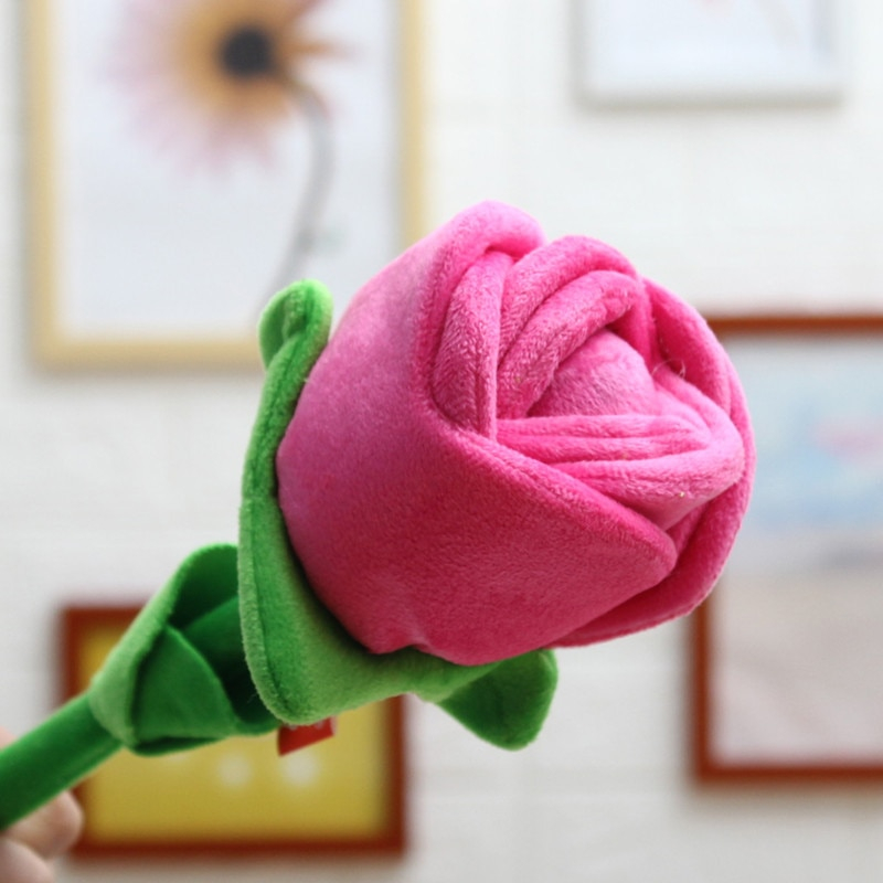 Foto 5 pulgar | Peluche De Peluche Con Flor De Rosa Rellena De Algodón Polipropileno, 33 Cm - Venta Internacional.