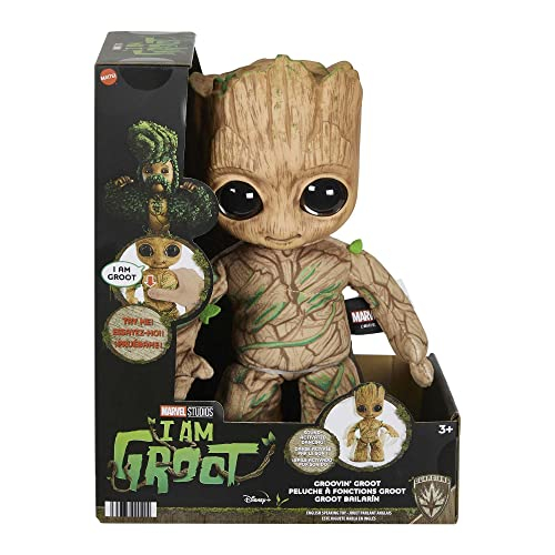 Foto 7 pulgar | Peluche Marvel Plush, Groovin' Groot Que Baila Y Habla - Venta Internacional.