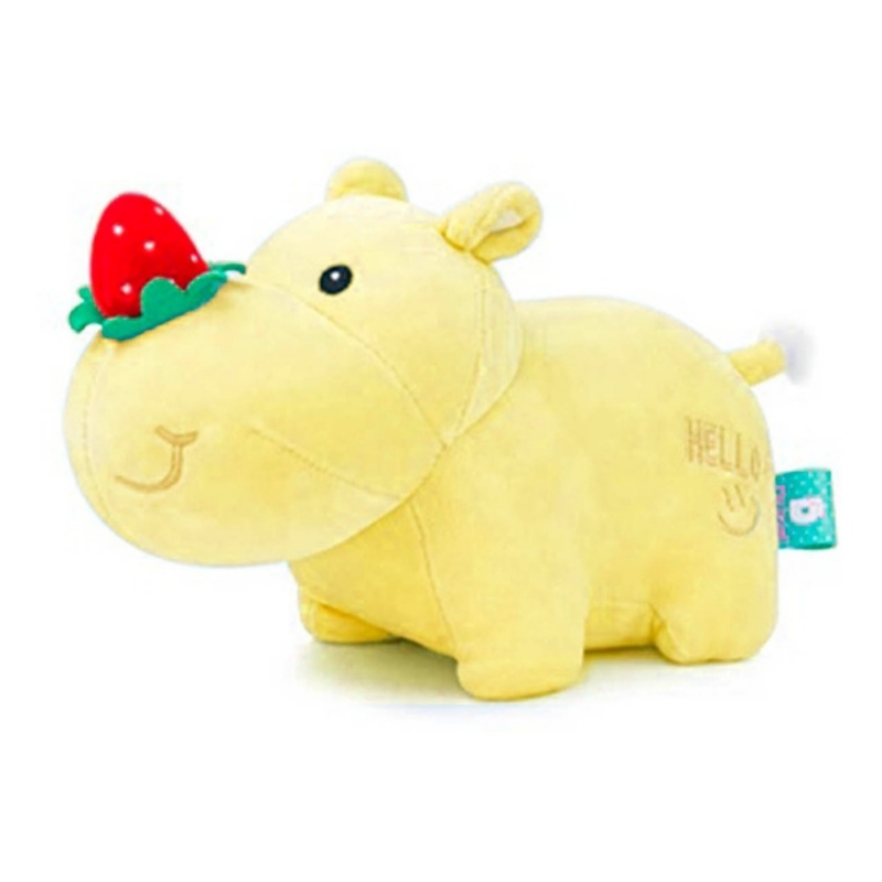 Peluche De Peluche Con Forma De Rinoceronte Y Nariz Amarilla, Supersuave - Venta Internacional.
