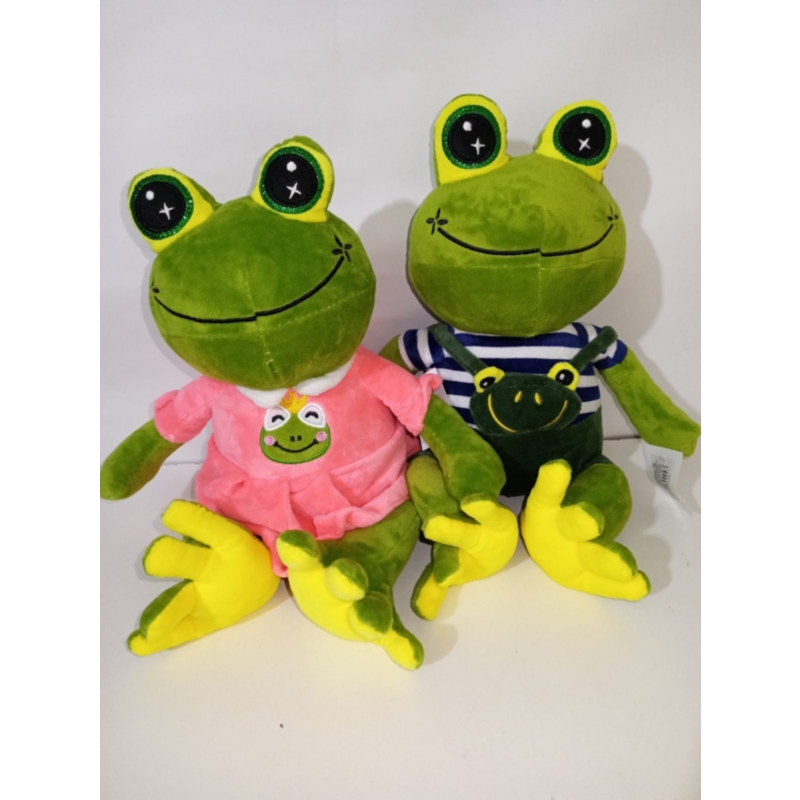 Foto 2 pulgar | Pareja De Ranas De Peluche De 40 Cm, Suaves Y Divertidas Para Jugar Y Decorar - Venta Internacional.