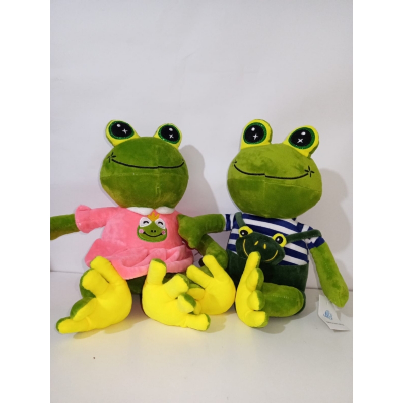 Foto 5 pulgar | Pareja De Ranas De Peluche De 40 Cm, Suaves Y Divertidas Para Jugar Y Decorar - Venta Internacional.
