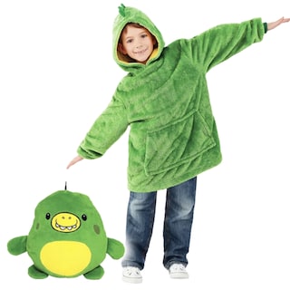 Foto 1 | Sudadera De Felpa De Felpa Con Capucha, Color Verde Dinosaurio, Para Niños - Venta Internacional.