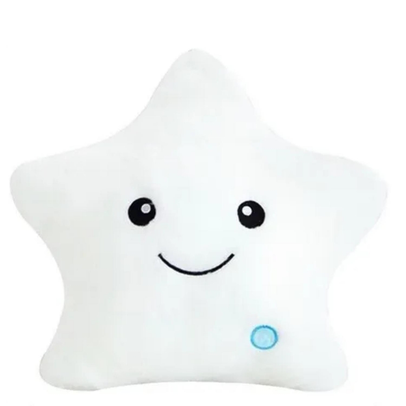 Peluche De Peluche Cushion Luminous, Amarillo Estrella, Suave, Electrónico - Venta Internacional.