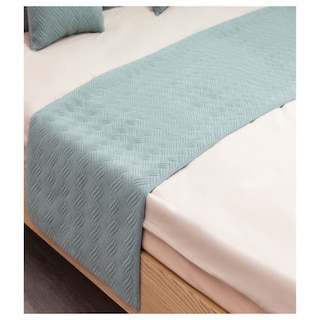 Foto 2 | Manta Piecera Con Diseño De Felpa, Color Menta, 210 X 70 Cm, Para Cama King O 2 Personas - Venta Internacional.