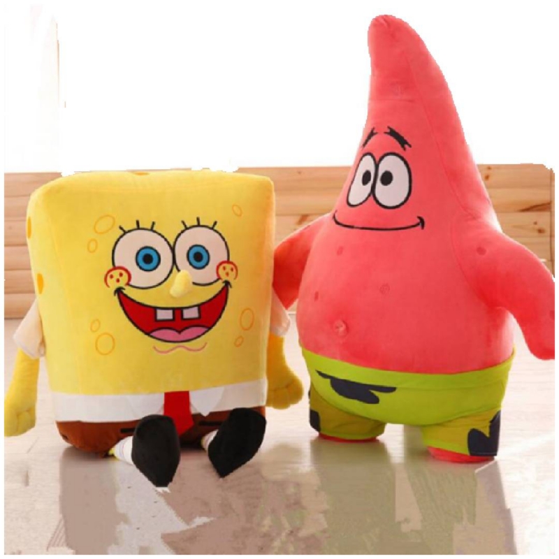 Foto 2 pulgar | Set De Peluche Con Forma De Estrella, Bob Esponja Y Patricio, 35 Cm - Venta Internacional.