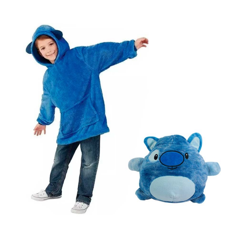 Jersey Con Capucha Y Capucha De Felpa Para Niños, Azul - Venta Internacional.