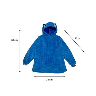 Foto 2 | Jersey Con Capucha Y Capucha De Felpa Para Niños, Azul - Venta Internacional.
