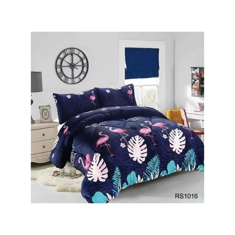 Foto 2 pulgar | Funda De Cama De Felpa Y Chiporro Para Invierno, 2 Plazas, Feathers-rs1016 - Venta Internacional.