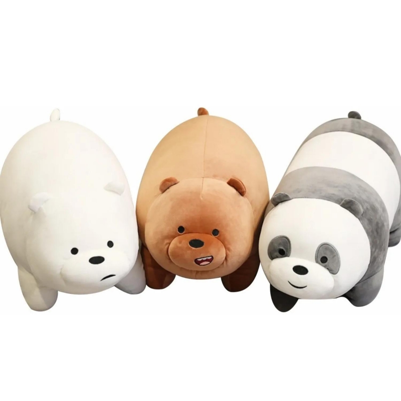 Foto 2 pulgar | Paquete De Juguetes De Peluche We Bare Bears Pardo Polar Panda 30 Cm, Color Marrón - Venta Internacional.