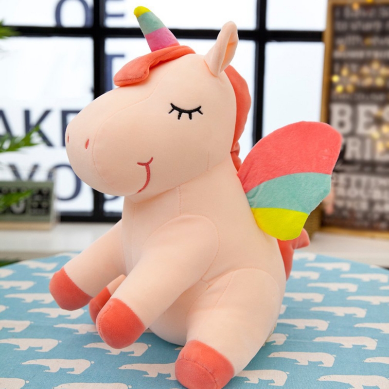 Foto 2 | Figura De Muñeco De Unicornio De Felpa De 25 Cm Con Relleno De Algodón - Venta Internacional.