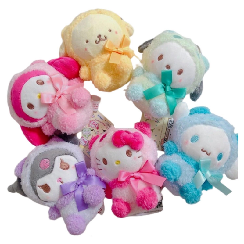 Foto 2 pulgar | Pack De 6 Juguetes De Peluche My Melody Cinnamoroll Anime Kawaii 15 Cm - Venta Internacional.