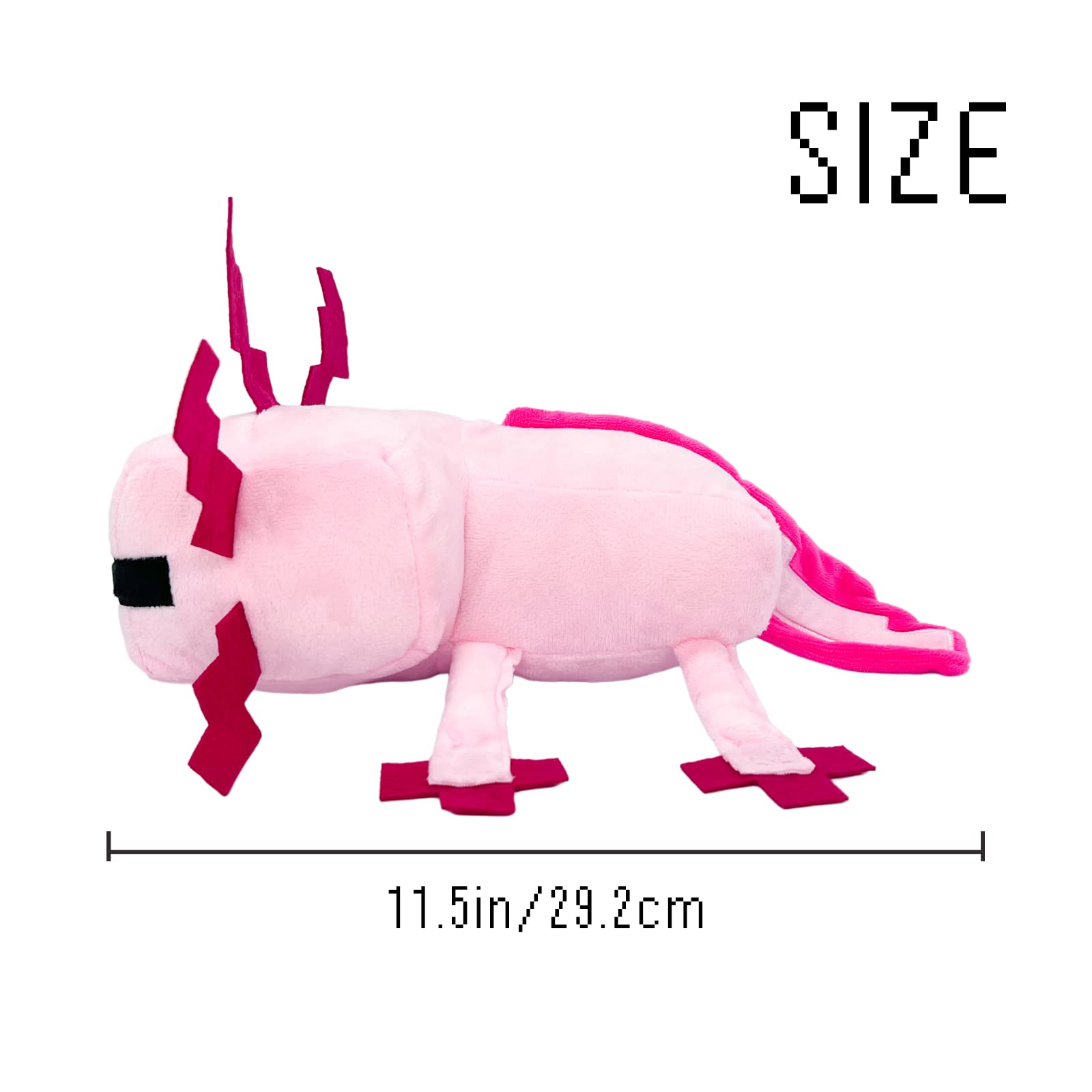 Foto 3 pulgar | Peluche De Peluche Throw Pillow Xslwan Pink Axolot, Videojuego - Venta Internacional.