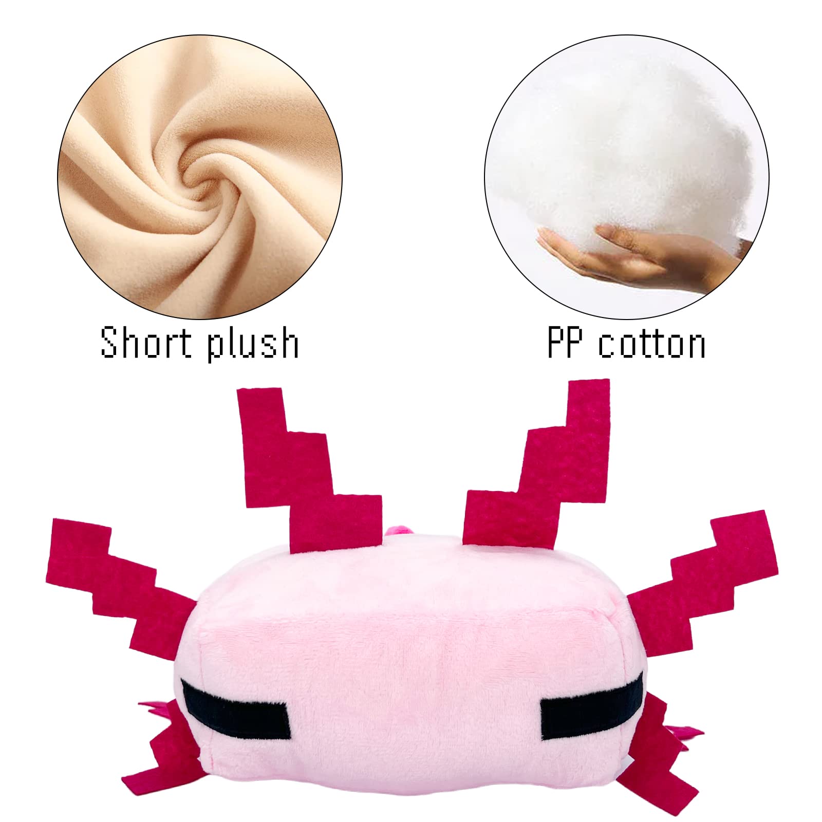Foto 5 pulgar | Peluche De Peluche Throw Pillow Xslwan Pink Axolot, Videojuego - Venta Internacional.