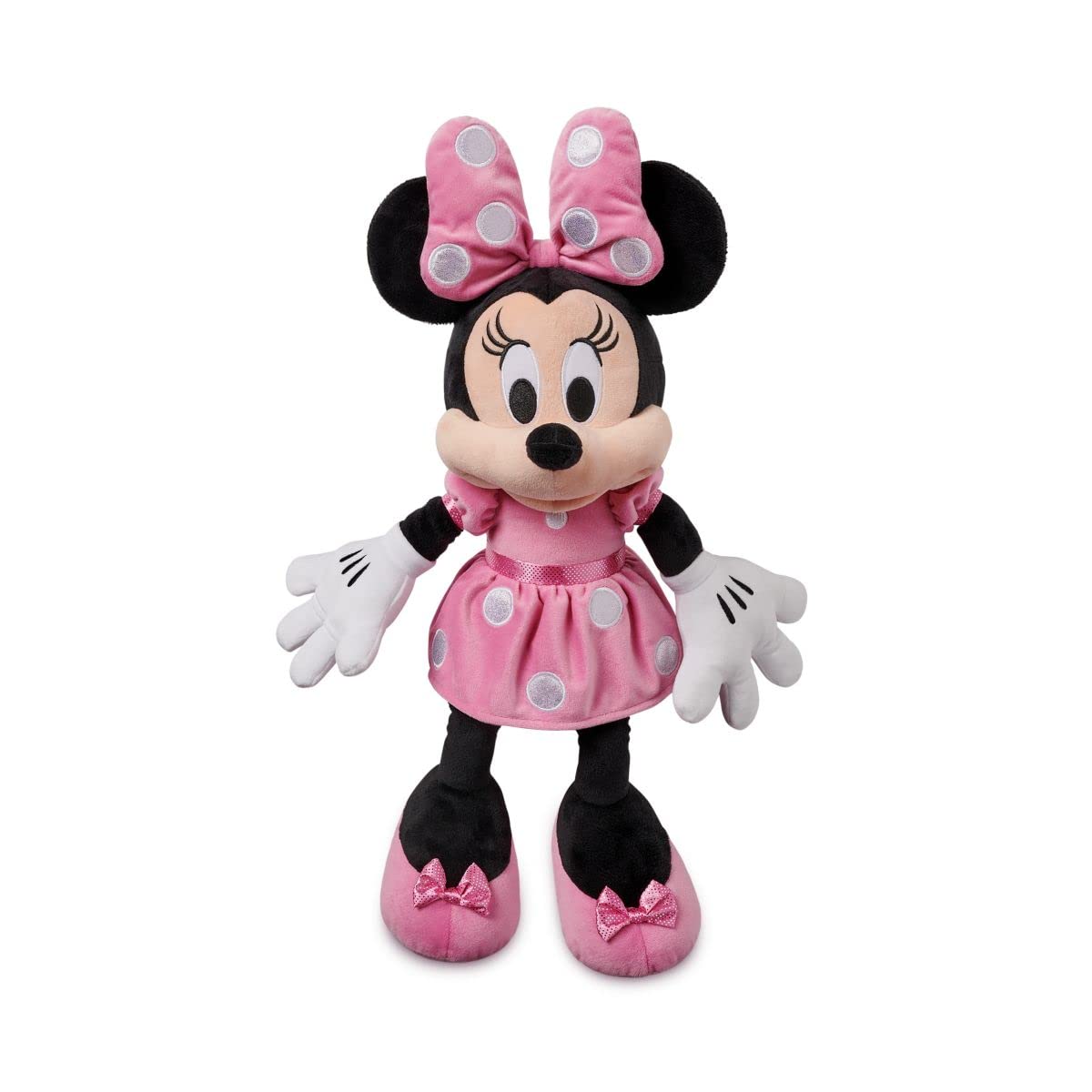 Foto 2 pulgar | Peluche Disney Minnie Mouse, Tamaño Mediano, Suave, Rosa, Con Lunares - Venta Internacional.