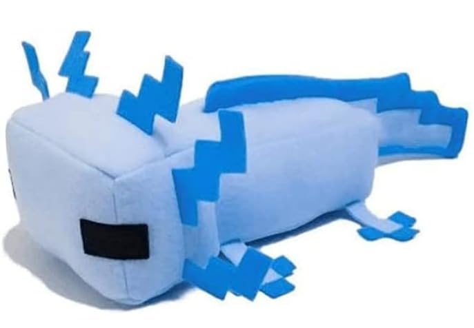 Foto 2 pulgar | Peluche De Peluche Throw Pillow Xslwan Blue Axolot (videojuego) - Venta Internacional.