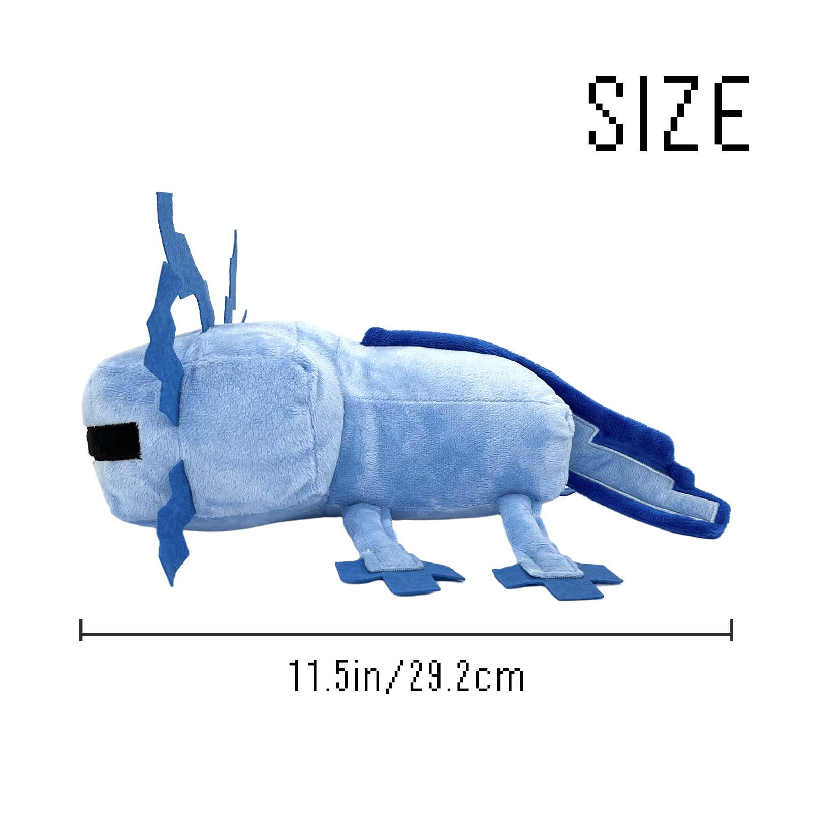 Foto 3 pulgar | Peluche De Peluche Throw Pillow Xslwan Blue Axolot (videojuego) - Venta Internacional.