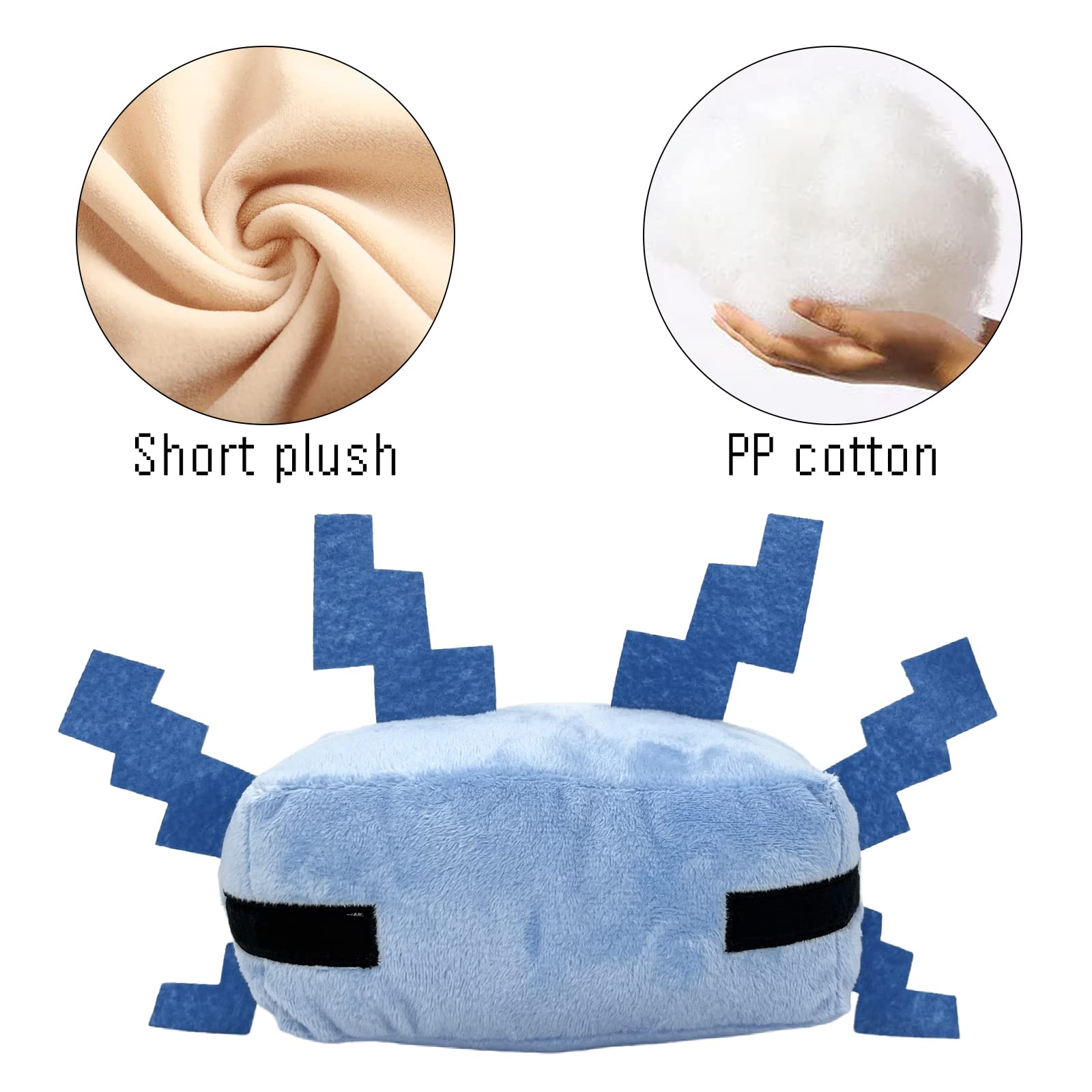Foto 5 pulgar | Peluche De Peluche Throw Pillow Xslwan Blue Axolot (videojuego) - Venta Internacional.