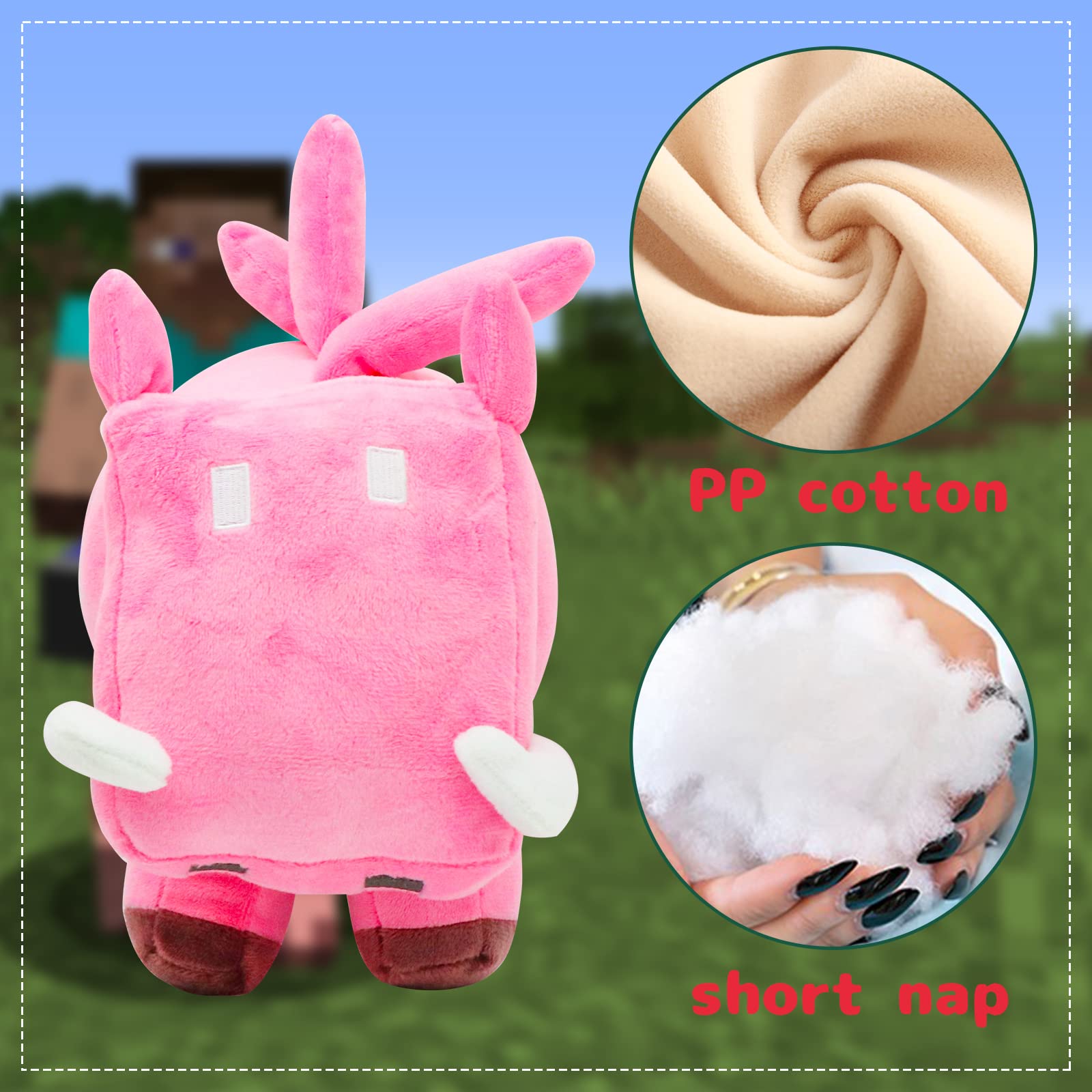 Foto 3 pulgar | Peluche Xslwan Minecraft Legends Cerdo De Dientes Largos 10 Cm 2023 - Venta Internacional.