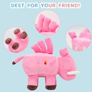 Foto 4 | Peluche Xslwan Minecraft Legends Cerdo De Dientes Largos 10 Cm 2023 - Venta Internacional.