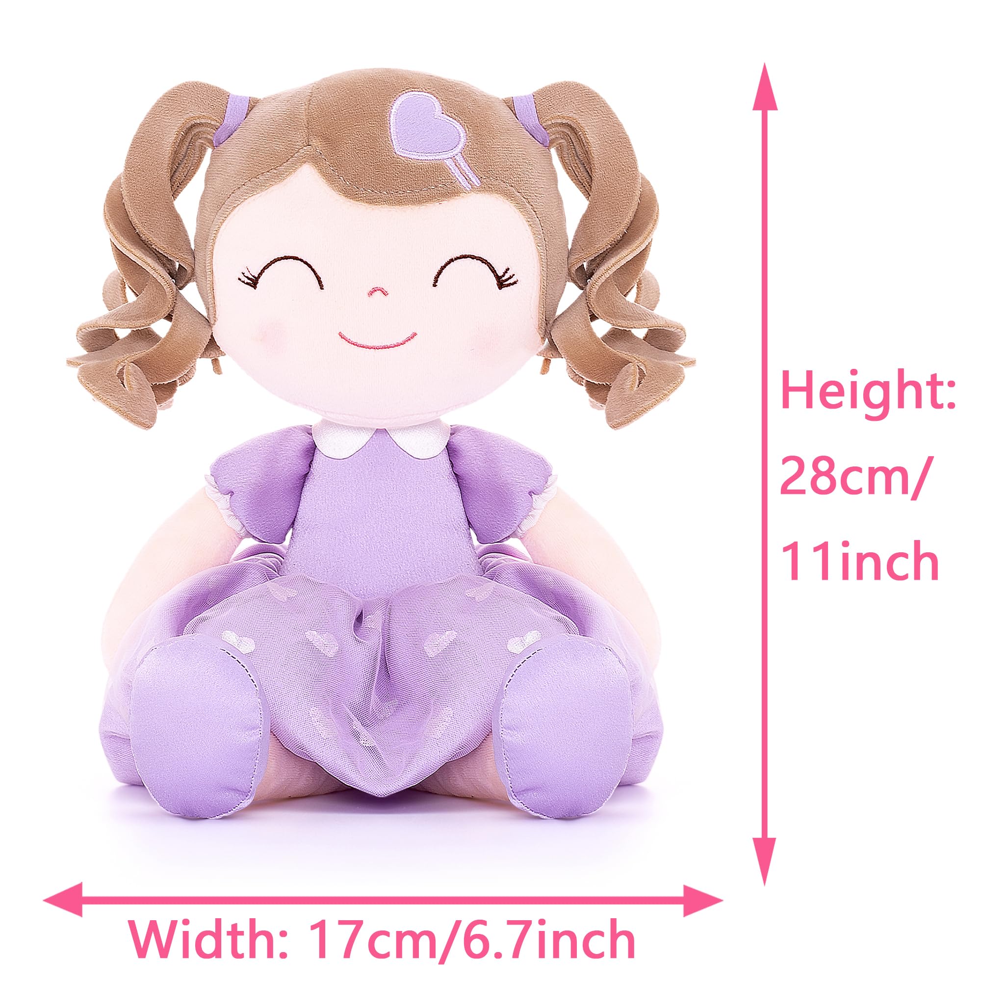 Foto 3 pulgar | Muñeca De Peluche Gloveleya Curly Girl 16, Color Morado, Piel Clara - Venta Internacional.