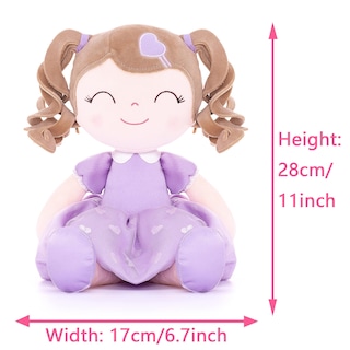 Foto 2 | Muñeca De Peluche Gloveleya Curly Girl 16, Color Morado, Piel Clara - Venta Internacional.