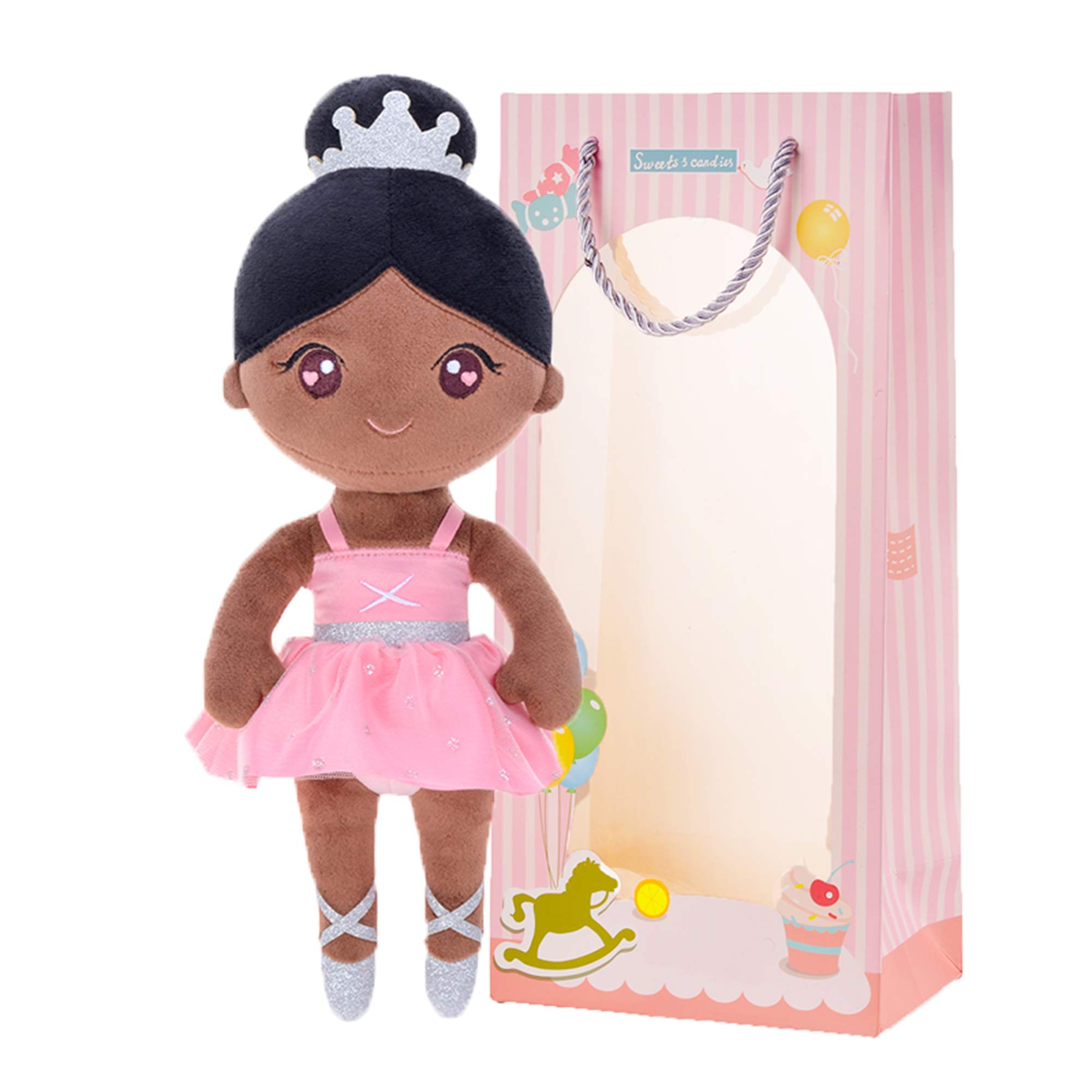 Foto 1 | Muñeca Bailarina Afroamericana De Peluche Gloveleya, 33 Cm, Bronce - Venta Internacional.