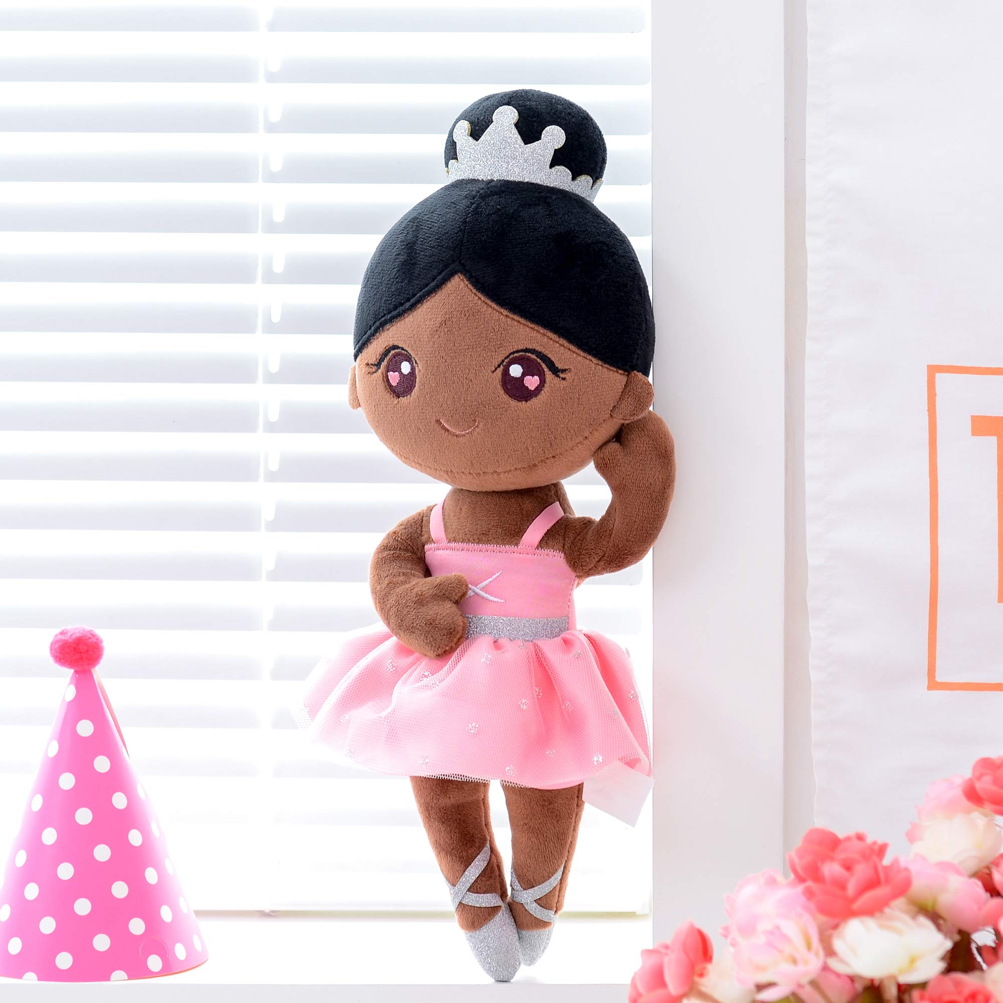 Foto 7 | Muñeca Bailarina Afroamericana De Peluche Gloveleya, 33 Cm, Bronce - Venta Internacional.