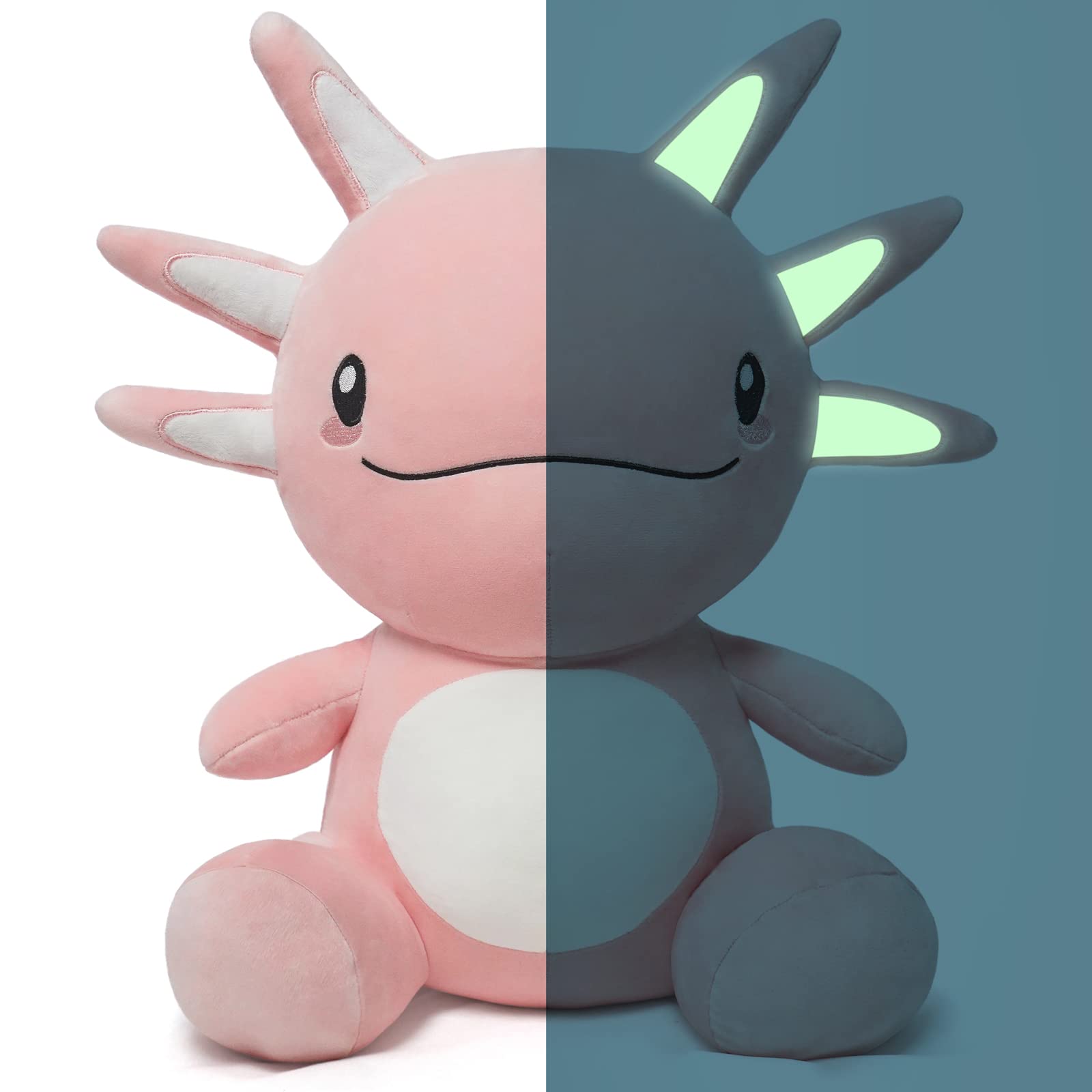 Peluche Niuniu Daddy Axolotl De 20 Cm Con Brillo En La Oscuridad - Venta Internacional.