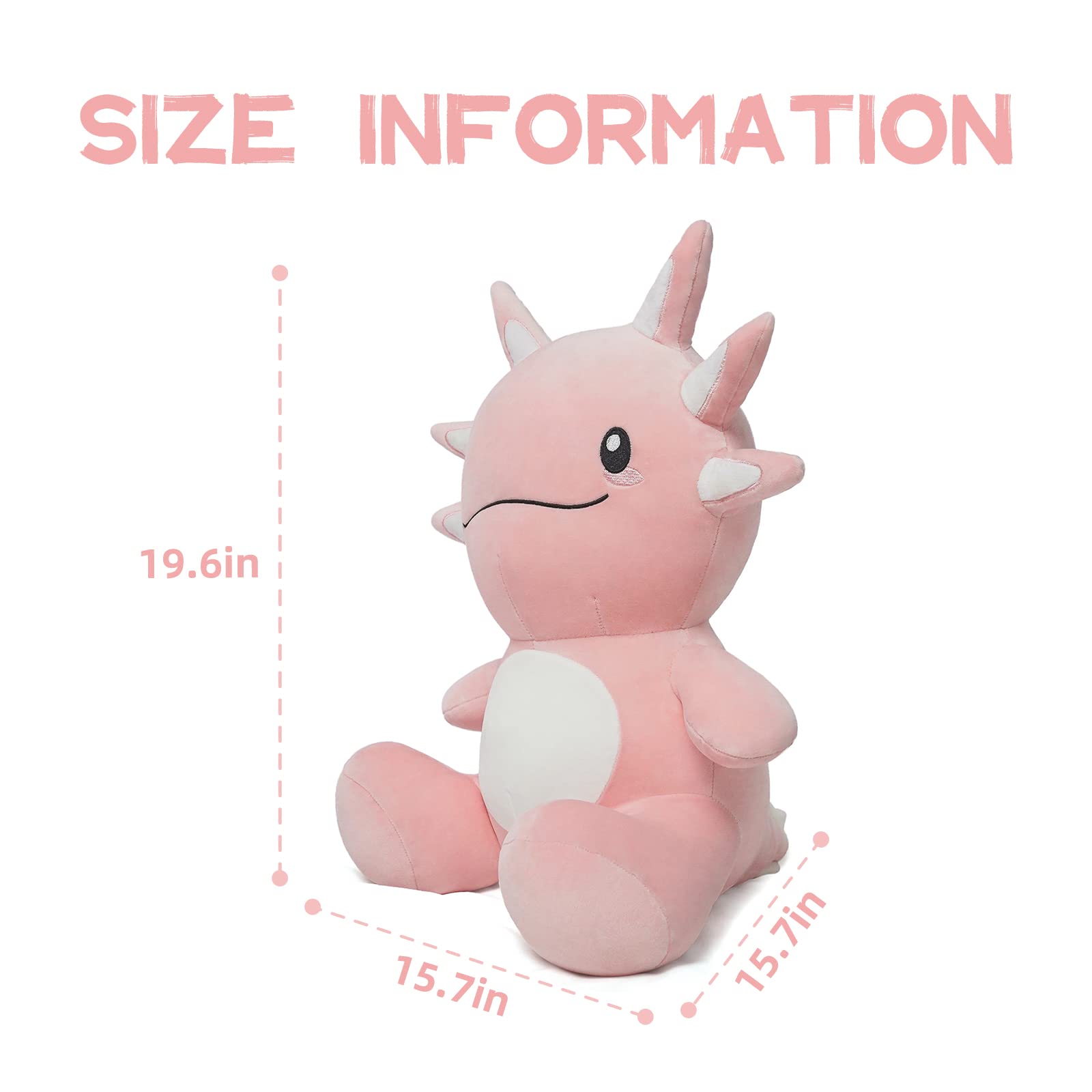 Foto 4 pulgar | Peluche Niuniu Daddy Axolotl De 20 Cm Con Brillo En La Oscuridad - Venta Internacional.