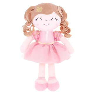Foto 4 | Muñeca de Peluche Gloveleya para Niña con Corona de Princesa Rosa 14 cm - Venta Internacional
