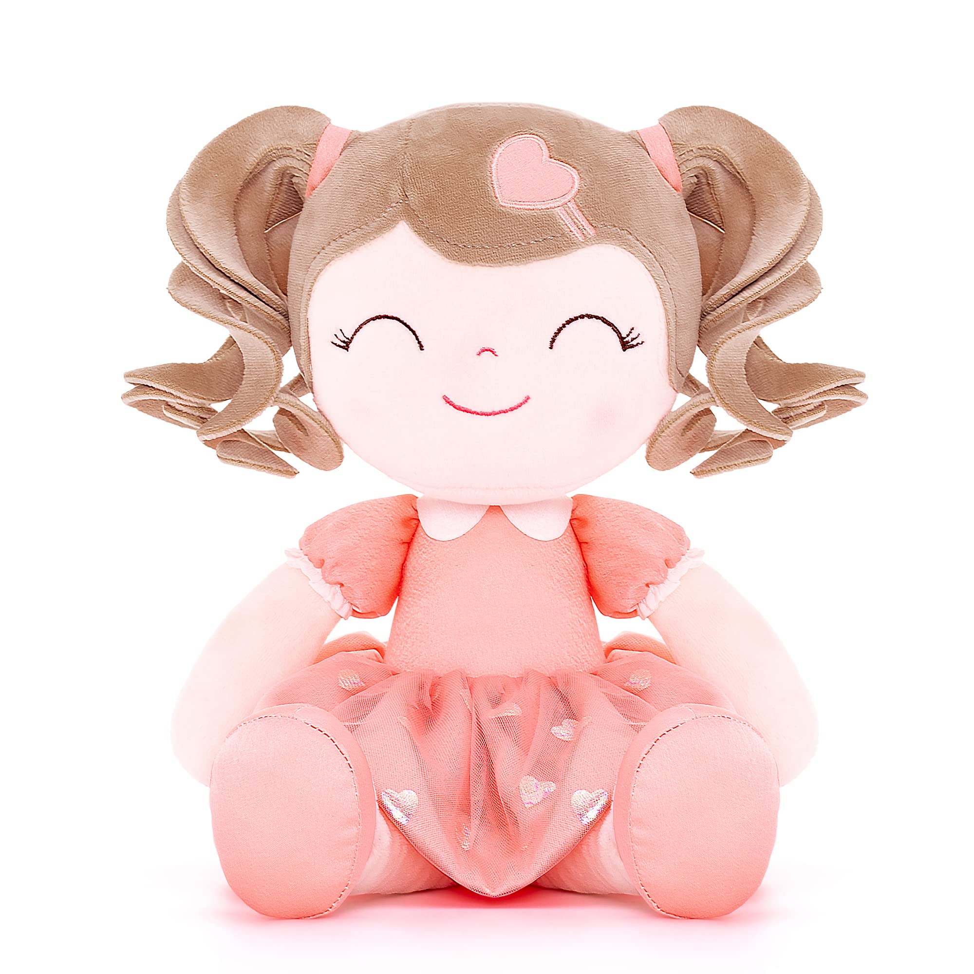 Foto 5 | Muñeca De Peluche Gloveleya Curly Girl 16 Naranja Con Bolsa De Regalo - Venta Internacional.