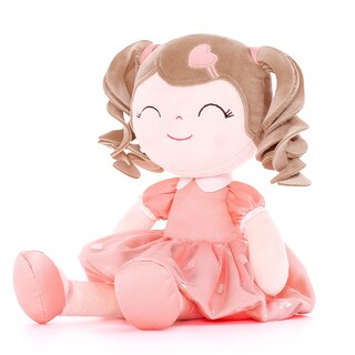 Foto 6 | Muñeca De Peluche Gloveleya Curly Girl 16 Naranja Con Bolsa De Regalo - Venta Internacional.