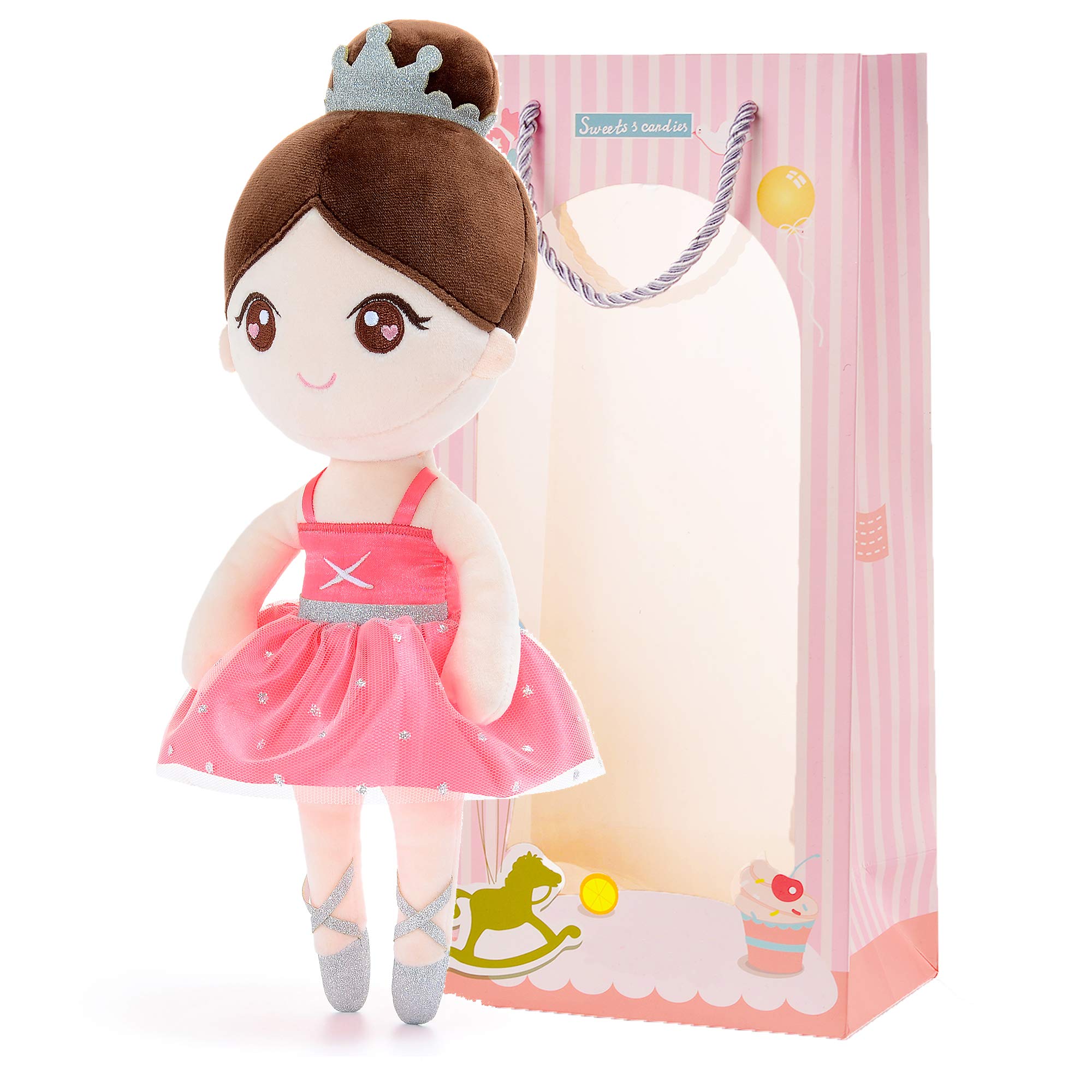 Foto 1 | Muñeca De Peluche Gloveleya Ballet Girl, Color Rojo Sandía, 33 Cm, Con Caja - Venta Internacional.