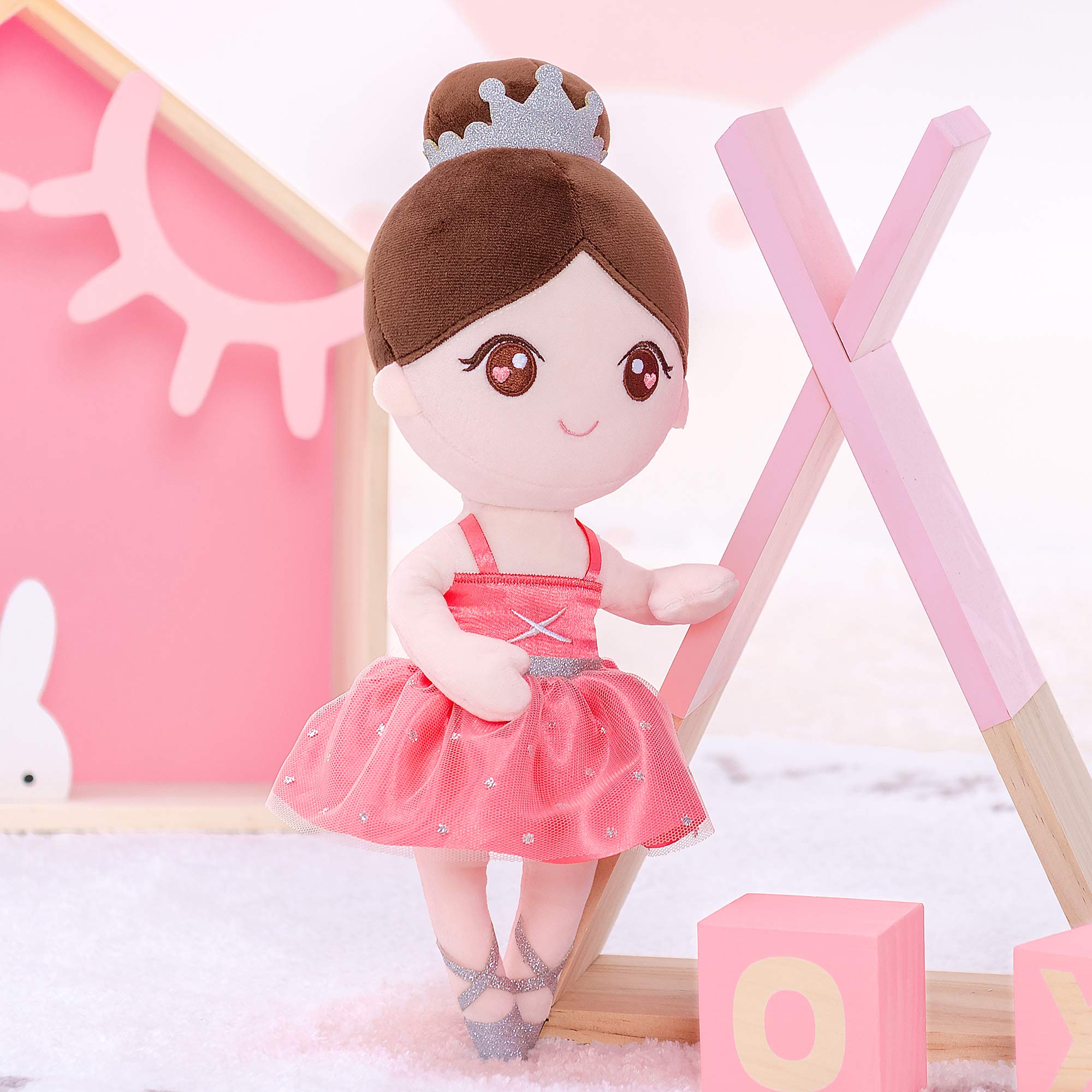 Foto 4 | Muñeca De Peluche Gloveleya Ballet Girl, Color Rojo Sandía, 33 Cm, Con Caja - Venta Internacional.