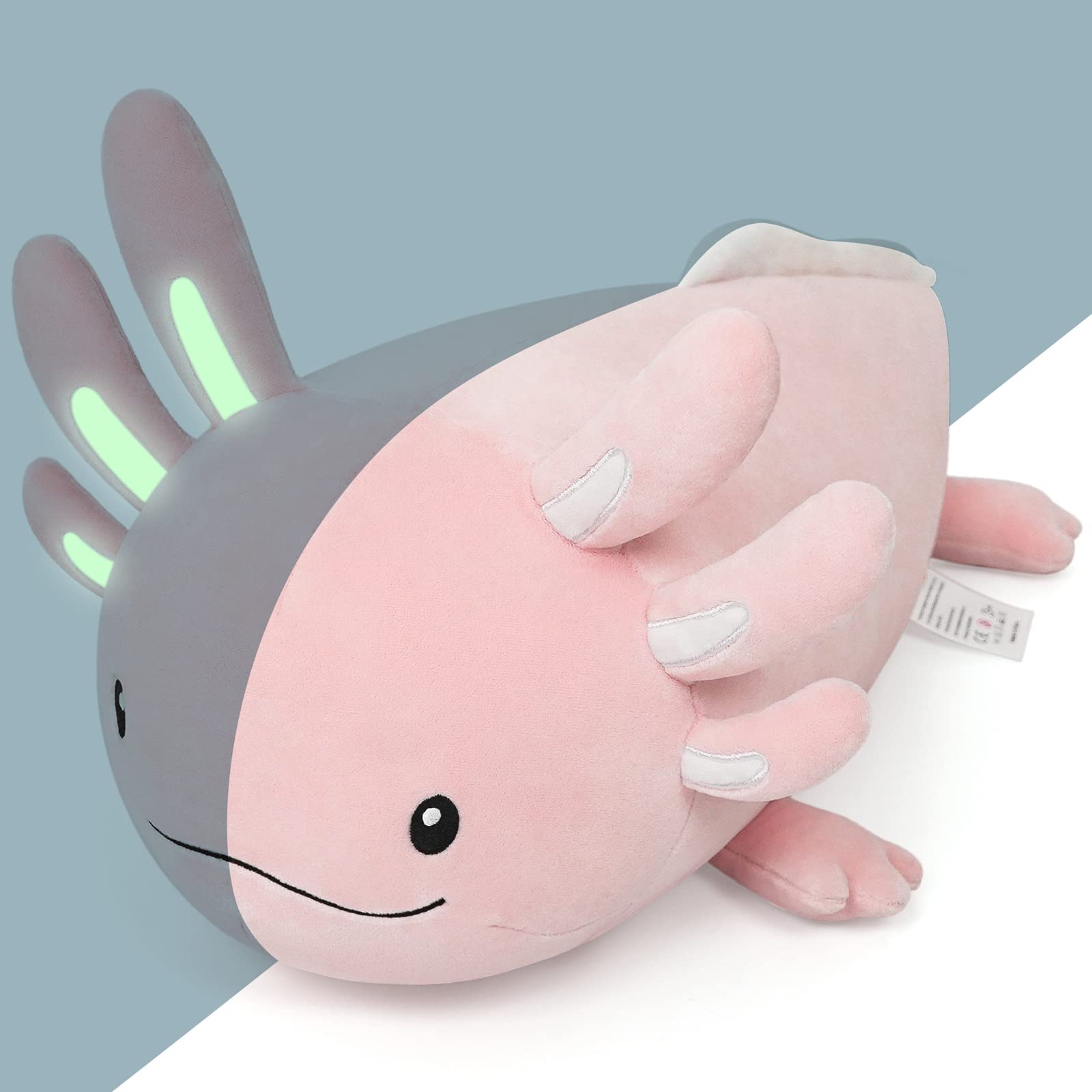 Foto 2 pulgar | Peluche Niuniu Daddy Axolotl Luminous Pink 50 Cm Para Niños - Venta Internacional.