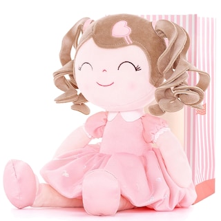 Foto 1 | Muñeca De Peluche Gloveleya Curly Girl Love Heart, 16 Pulgadas, Rosa - Venta Internacional.