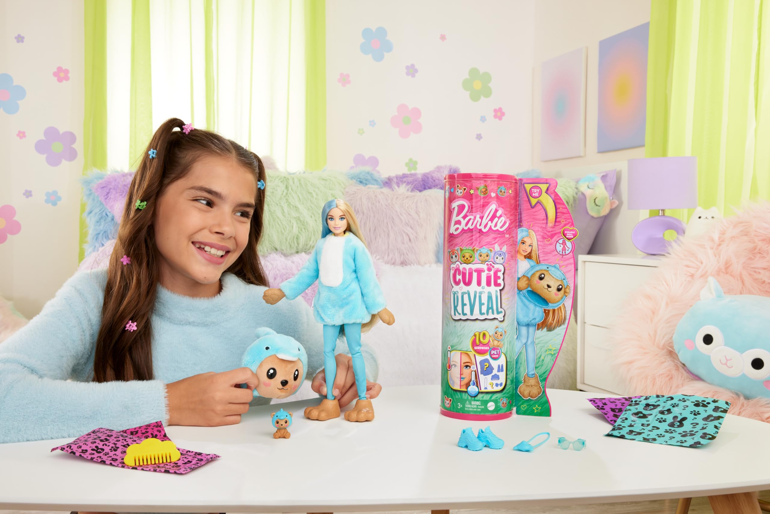 Foto 3 pulgar | Muñeca Barbie Cutie Reveal Con Accesorios Y 10 Sorpresas - Venta Internacional.