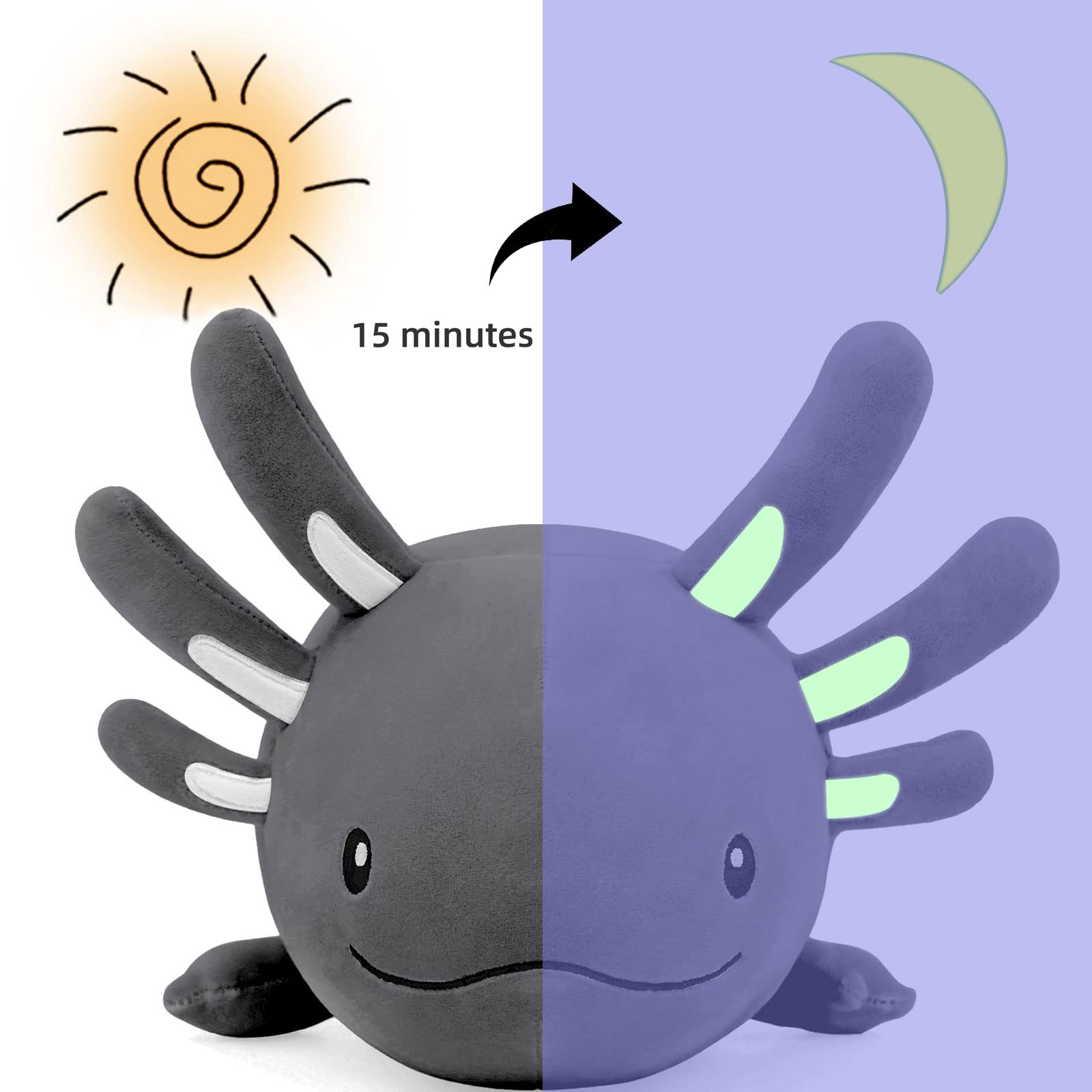 Foto 4 pulgar | Peluche Niuniu Daddy Axolotl Luminous 50 Cm Para Niños - Venta Internacional.