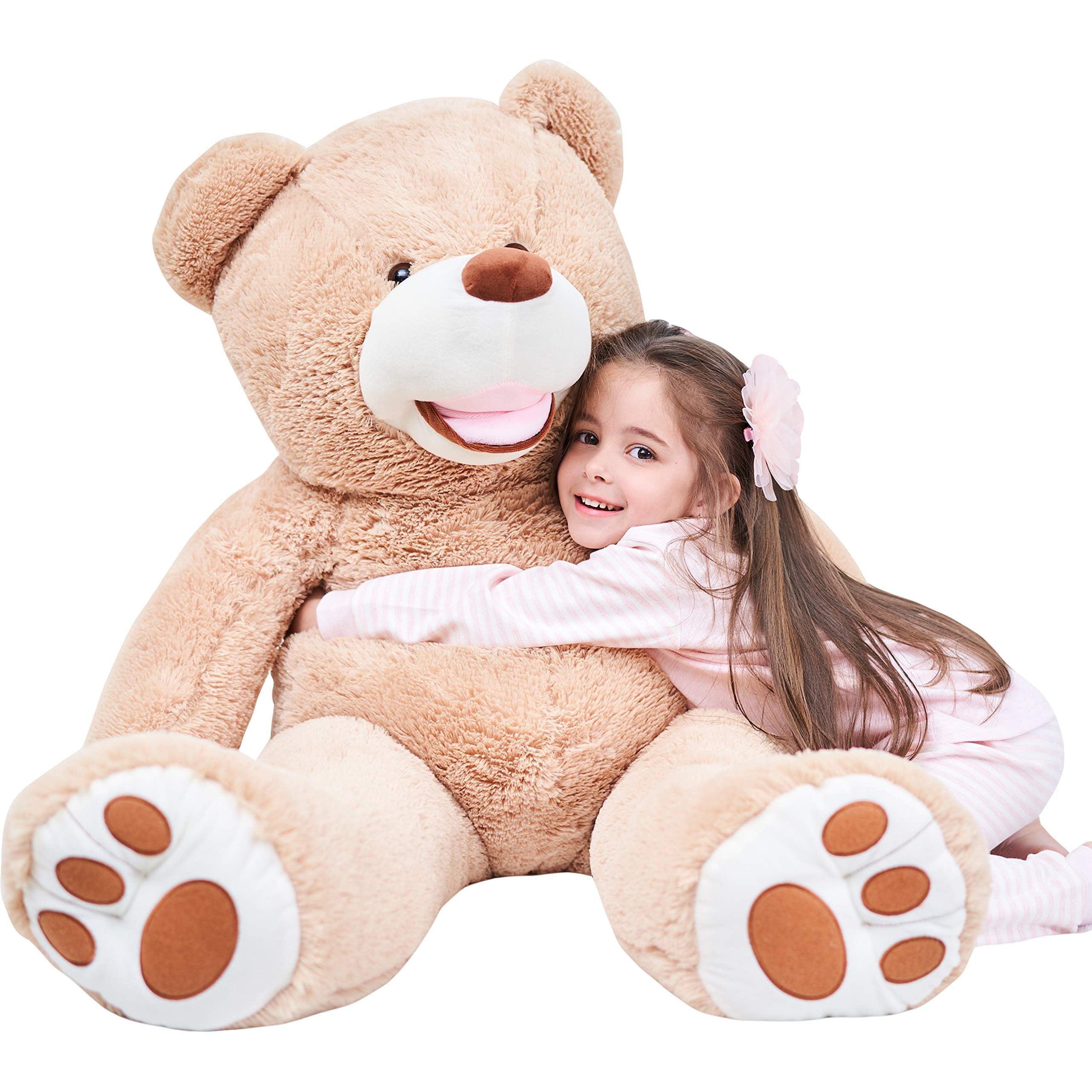 Peluche Gigante Ikasa Con Forma De Oso De Peluche, 99 Cm, Color Marrón - Venta Internacional.