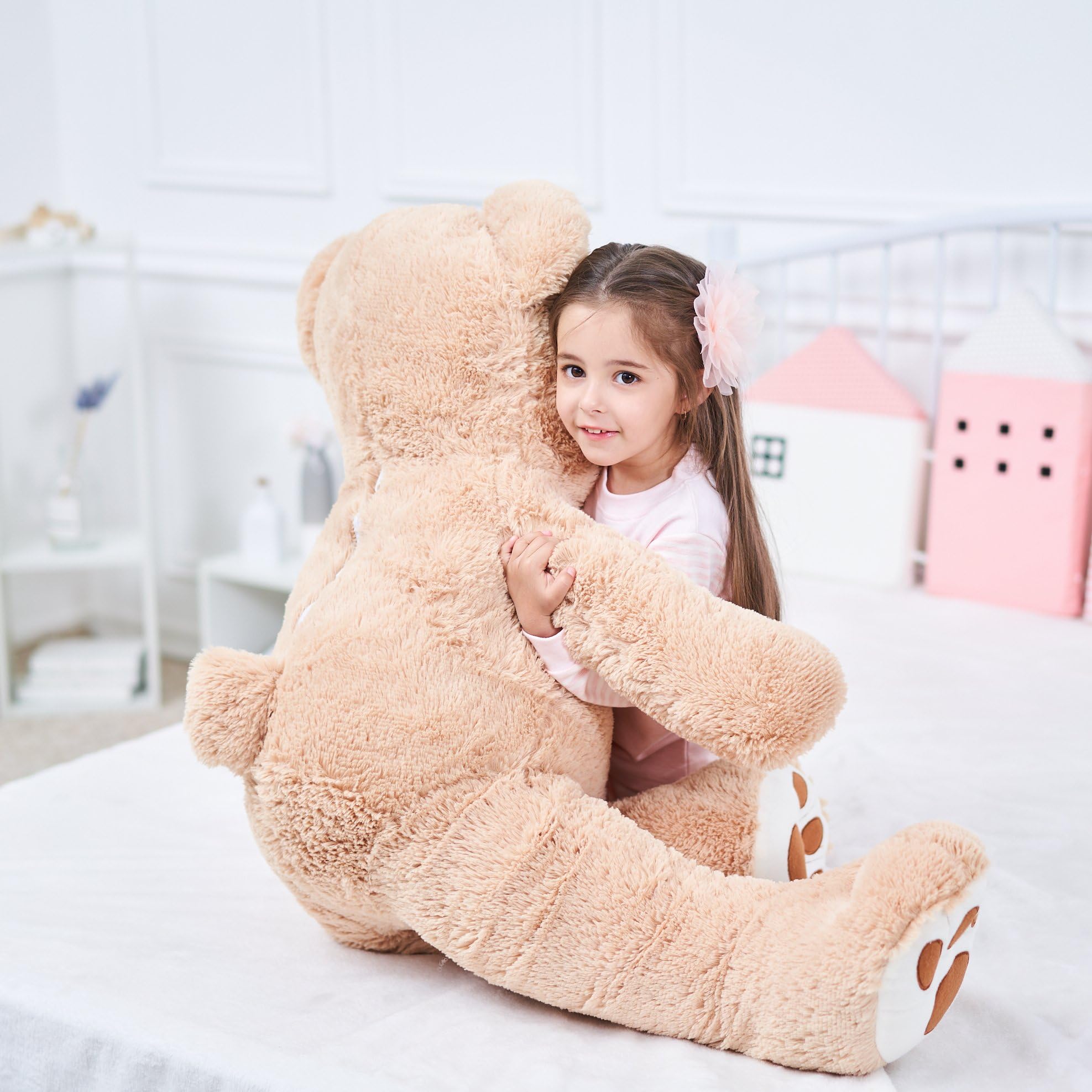 Foto 6 pulgar | Peluche Gigante Ikasa Con Forma De Oso De Peluche, 99 Cm, Color Marrón - Venta Internacional.