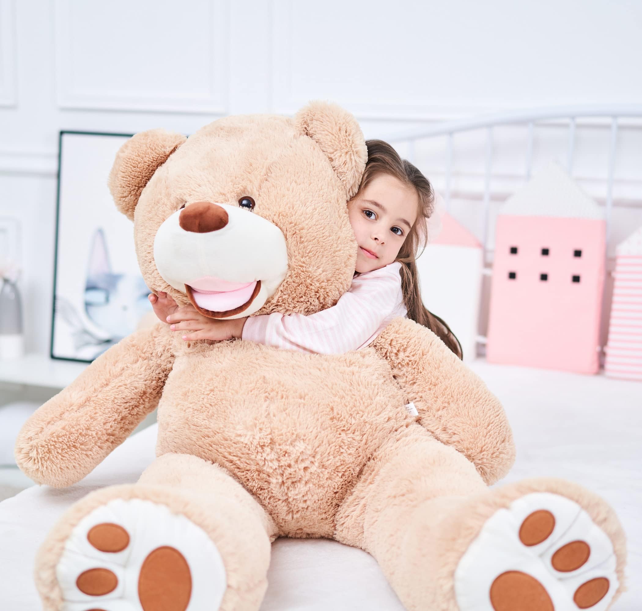 Foto 8 pulgar | Peluche Gigante Ikasa Con Forma De Oso De Peluche, 99 Cm, Color Marrón - Venta Internacional.