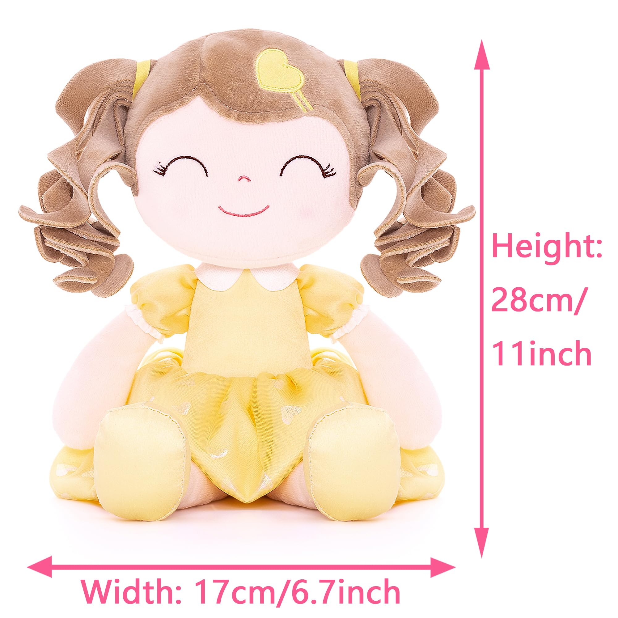 Foto 2 | Muñeca Rizada De Peluche Para Niñas, De 16 Pulgadas, Color Amarillo, Para Niños - Venta Internacional.