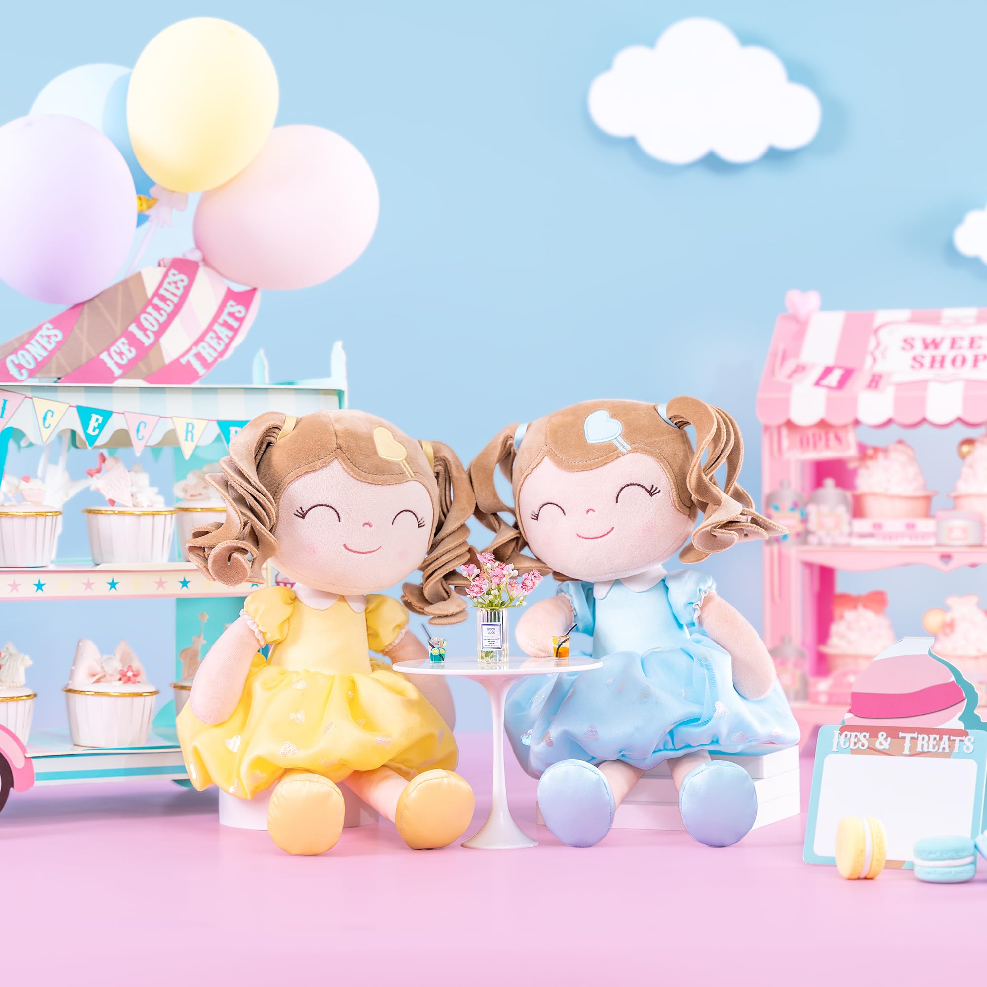Foto 5 | Muñeca Rizada De Peluche Para Niñas, De 16 Pulgadas, Color Amarillo, Para Niños - Venta Internacional.