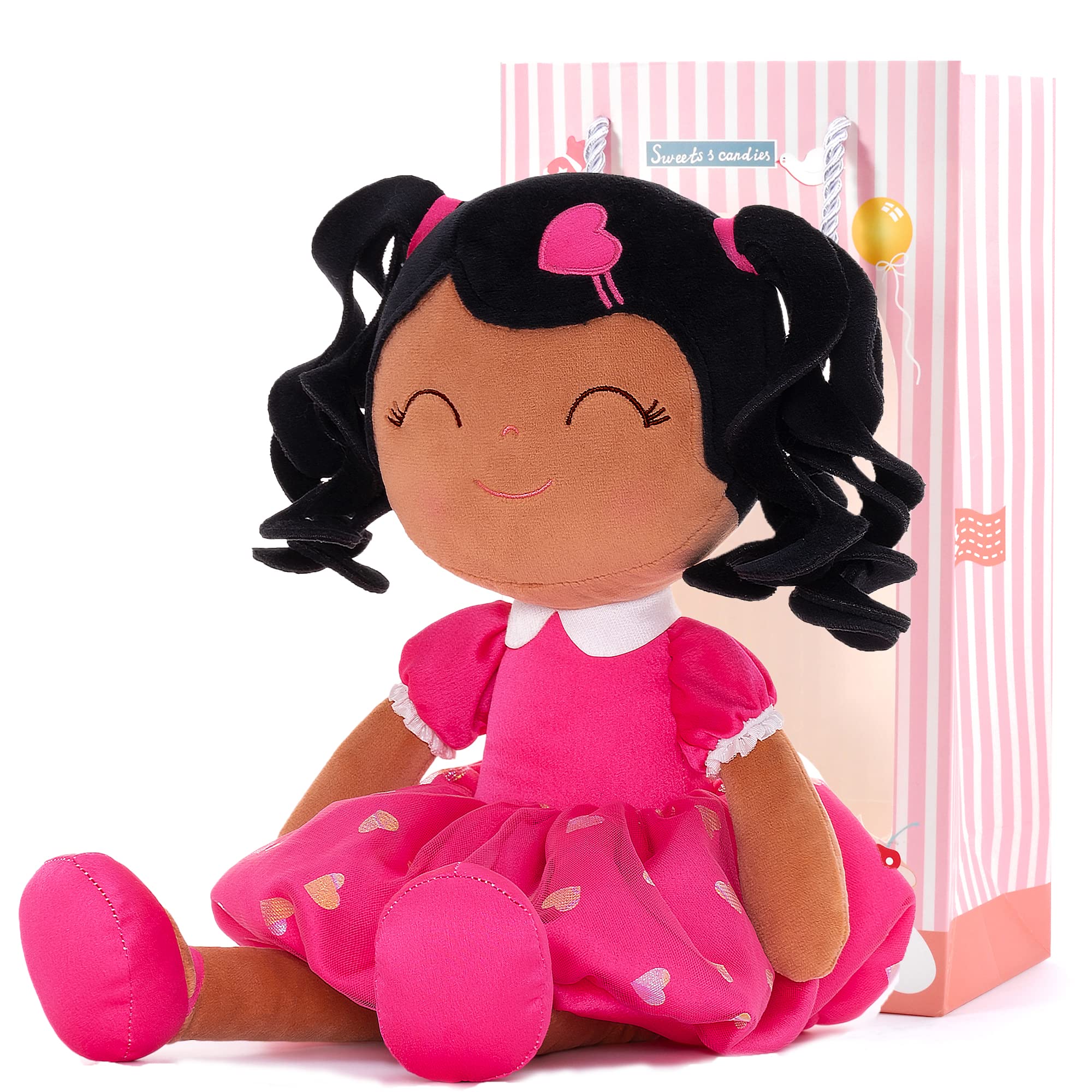 Foto 2 pulgar | Muñeca De Peluche Gloveleya Curly Girl De 16 Pulgadas Con Love Rose De Regalo - Venta Internacional.