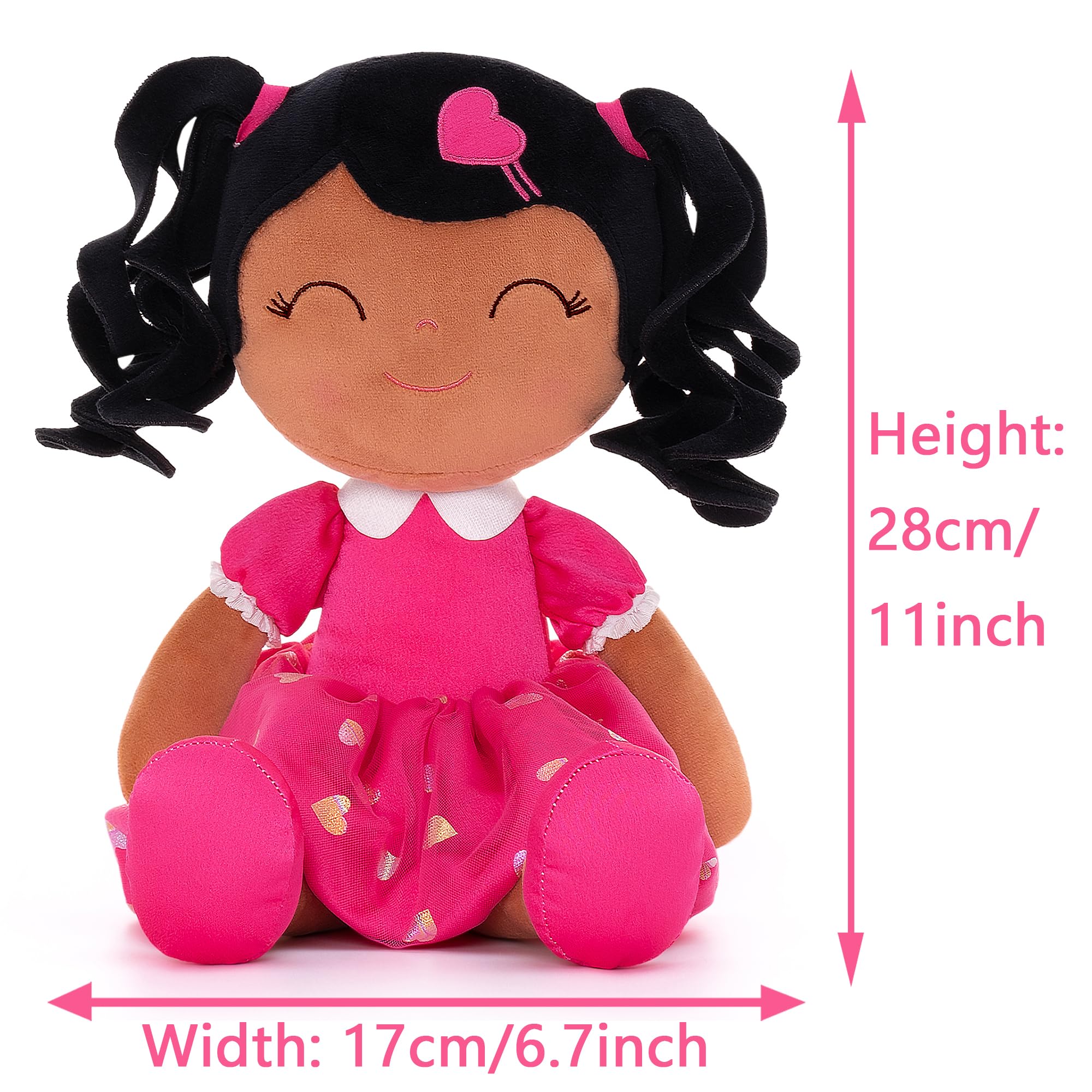 Foto 3 pulgar | Muñeca De Peluche Gloveleya Curly Girl De 16 Pulgadas Con Love Rose De Regalo - Venta Internacional.